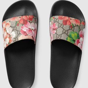 Gucci GG Bloom Slides Sandals Size 7.5 ( 38 )